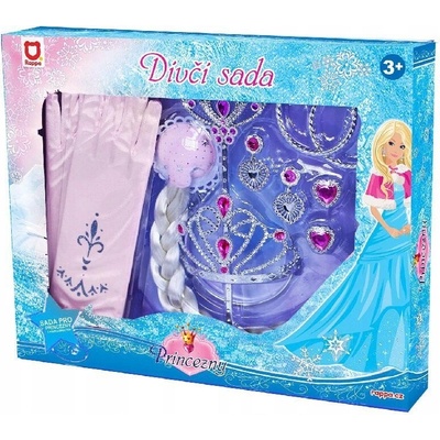 RAPPA Sada princezna s rukavicemi růžová