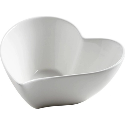 Miska Amore White Basics Heart 14 cm