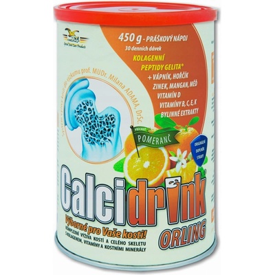 Orling Calcidrink nápoj pomaranč 450 g