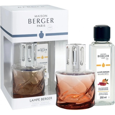 Maison Berger Spirale katalytická lampa + náplň Rhubarb 250 ml jantarová