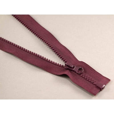 Deliteľný kostený zips - dĺžka (30 - 95 cm) - rôzne farby 40 cm Vínová_CEZ