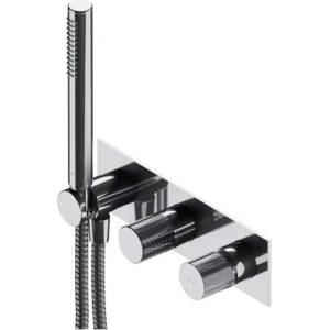 Omnires Contour - Скрита батерия с корпус, за 2 уреда, с принадлежности, хром CT8035-1CR (CT8035-1CR)