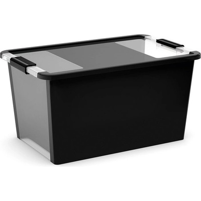 Keter Plastový úložný box L s víkem 40 l černý