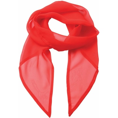 Premier Workwear dámský šifonový šátek PR740 Strawberry Red -ca. Pantone 186