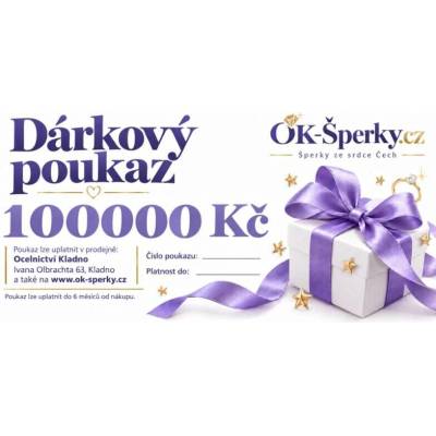 Dárkový poukaz 100000 Kč