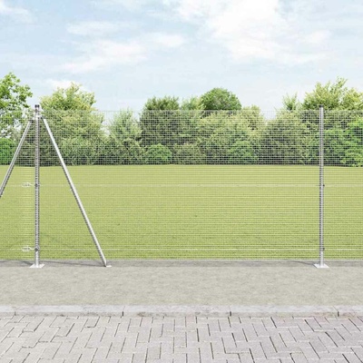 vidaXL Svařovaná drátěná plotina s betonovou základnou 50 x 1,2 m