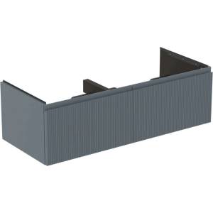 Ideal Standard Finesse - Шкафче за умивалник, 120x51x37 см, 2 чекмеджета, Ribbed Matt ashblue E3398UQ (E3398UQ)