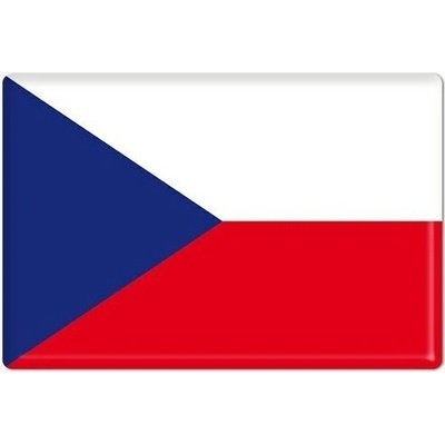 Amicar Samolepicí vlajka České republiky 50x30 mm, 3D efekt