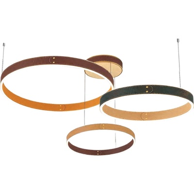 ELMARK Prestige led ПЕНДЕЛ 148w 3000k КОЖА, МНОГОЦВЕТЕН (955prestige14830mc)