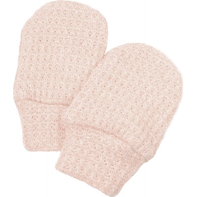 Esito kojenecké rukavice svetrové powder pink