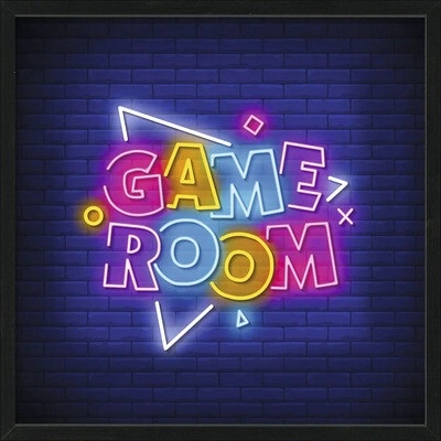 Obraz v rámu slim Scandic Game Room II 53x53cm