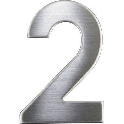 Nerezové číslo 2 v plochom „2D“ prevedení RN.75L.2.N