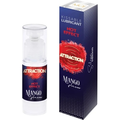 Затоплящ и ядлив лубрикант, горещо манго - Lubricant Attraction 50ml (ATTRAC00008)