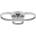 GLOBO 67377-90 - Димируем LED плафон FRANCINE LED/90W/230V сребрист+ДУ (GL9065)