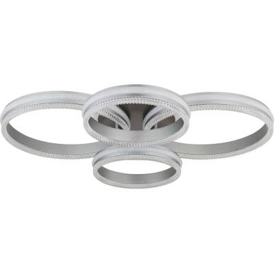 GLOBO 67377-90 - Димируем LED плафон FRANCINE LED/90W/230V сребрист+ДУ (GL9065)