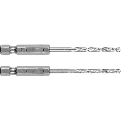 GRAPHITE Шестостенни свредла за метал 3, 5 mm, 2 бр. 54T704 (54T704)