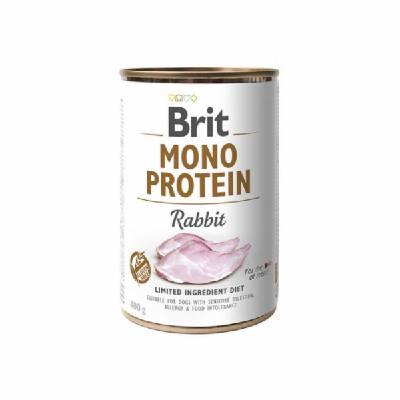 BRIT Mono Protein Rabbit - vlhké krmivo pro psy - 400 g