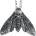 Leather & steel fashion нашийник Skull - LSF4 55