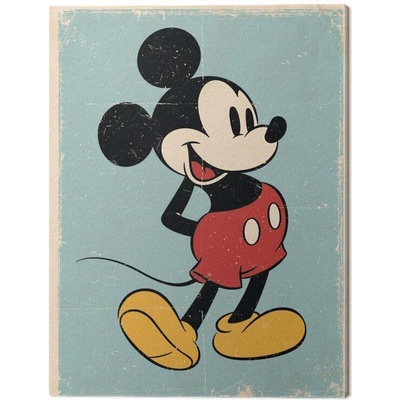 Obraz na plátně Mickey Mouse - Retro, 2 cm - 60×80 cm