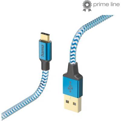 Hama 00201558 USB TYPE-C „REFLECTIVE“ 1,5m modrý