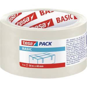tesa Basic 58572 48mmx50 m прозрачна опаковъчна лента 58572-00000-01 (58572-00000-00)