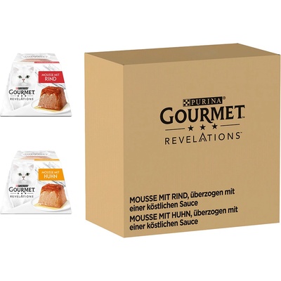 Gourmet Revelations Mousse Cat hovězí a kuřecí 48 x 57 g