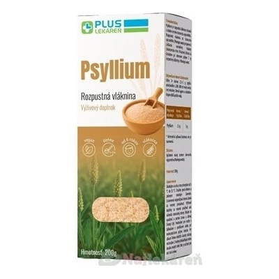 Plus lekáreň Psyllium rozpustná vláknina 200 g