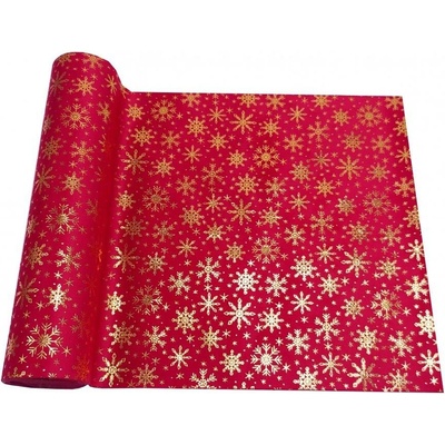 Goba Běhoun sametový s vločkami červený 28cm x3 m