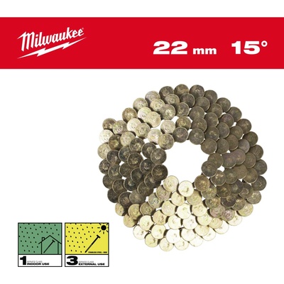 MILWAUKEE Hřebíky 15° prstencové 3,05x22 mm /NEREZ/G-2880 49