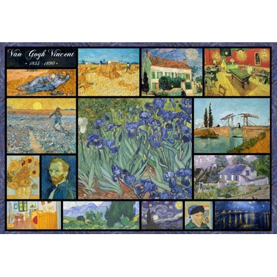 Grafika Vincent van Gogh Koláž obrazov 1000 dielov