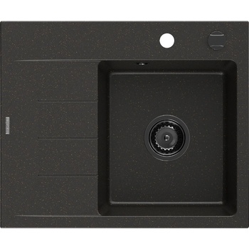 Mexen Ben гранитна мивка с 1 отделение с отцедище, дясна 600 x 500 мм, (6523605000-75-B)