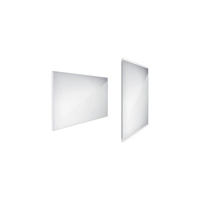 Nimco Zrkadlá - Koupelnové podsvícené LED 1000 x 700 mm, hranaté, aluminium ZP 9004
