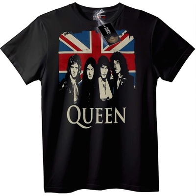 NOONEBRAND Тениска Queen Union Jack - 6XL, Black