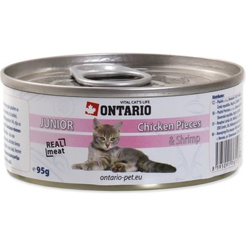 Ontario Kitten kuřecí kousky krevety pro koťata 95 g