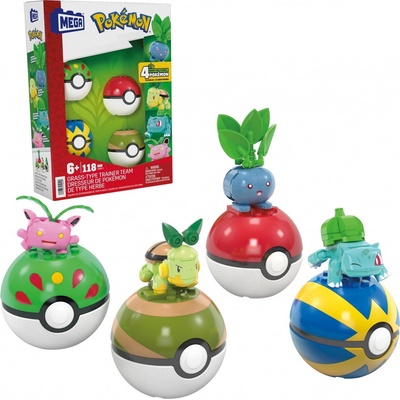 Mega Bloks Pokémoni Typ Travní s Pokébally 118 ks