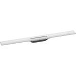 Hansgrohe RainDrain Flex - Линеен душ канал с решетка от неръждаема стомана 900, към стената, скъсяем, бял мат 56052700 (56052700)