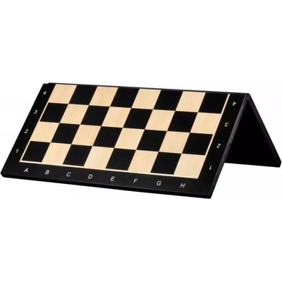 Dřevěné-šachy.cz Dřevěné šachy.cz Dřevěná šachovnice turnajové velikosti č. 6 černá skládací, s notací