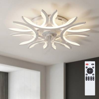 Brilagi - LED димируем таванен вентилатор LED/70W/230V Ø 76 см бял + дистанционно (BG4010)