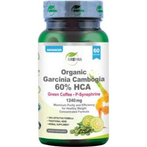 Grewia Organic Garcinia Cambogia 60% HCA | Green Coffee | P-Synephrine [60 капсули]