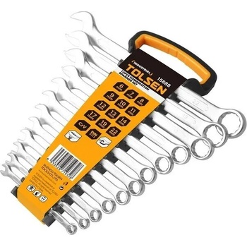 TOLSEN TOOLS Комплект звездогаечни ключове 12 броя 6-22 мм CrV, DIN 3113 TOLSEN ТЛС15888