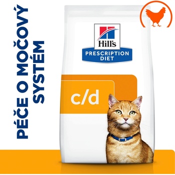 Hill's Prescription Diet C/D Multicare Starostlivosť o močový systém pre mačky 1,5 kg