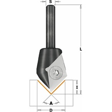 IGM Professional IGM | Žiletková fréza na V drážku 90° Ø23x11 / stopka Ø8 mm