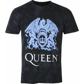 ROCK OFF Мъжка тениска Queen - Blue Crest - Black - ROCK OFF - QUTS67MDD