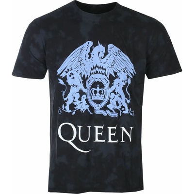 ROCK OFF Мъжка тениска Queen - Blue Crest - Black - ROCK OFF - QUTS67MDD