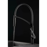 RUBINETA Кухненски смесител с гъвкав чучур Rubineta Ultima матово черно покритие (UL50068)