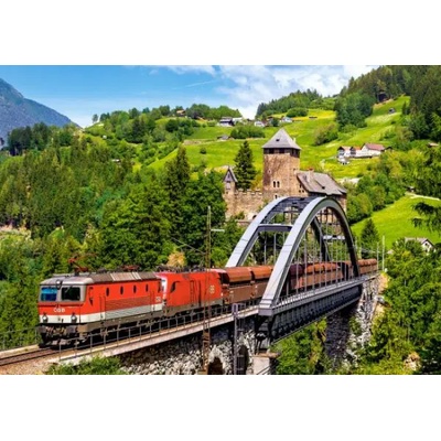 Castorland - Puzzle Train on the Bridge - 500 piese