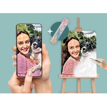 Vymalujsisam.cz Malování podle čísel Vymaluj si svoji fotku Velikost 30 x 40 cm Rámování Na kartonové desce E x pedice Standard (výroba a odeslání do 6 dnů)