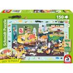 Schmidt Spiele - Puzzle Capering Cats - 150 piese