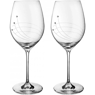 Preciosa Linie sklenic na víno s krystaly 2 x 360 ml