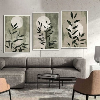 Decono Картини Листа в Масленозелено